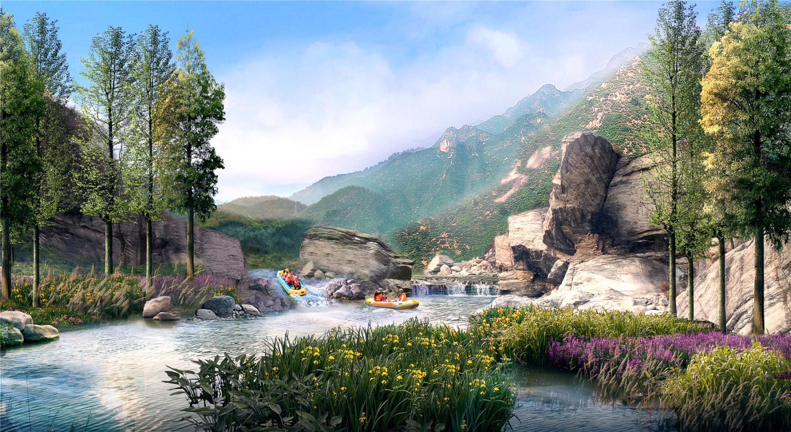 云花溪谷景區(qū)漂流項目修建性詳細(xì)規(guī)劃及建筑景觀設(shè)計